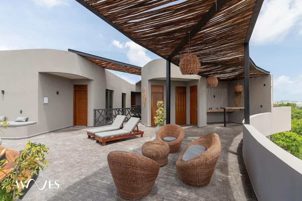 Luminous 2 Bedroom With Roof Pool Close To Zone By Waves Management * Tulum
